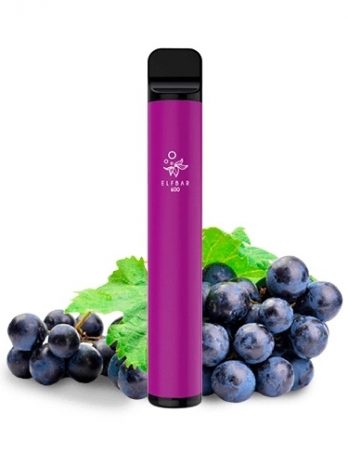Elf Bar Disposable ELF600 Grape 0mg / 20mg