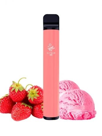 Elf Bar Disposable ELF600 Strawberry Ice Cream 0mg / 20mg