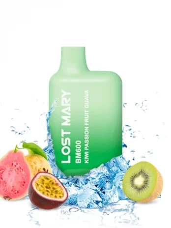 Elf Bar Disposable Lost Mary BM600 Kiwi Passionfruit Guava 20mg